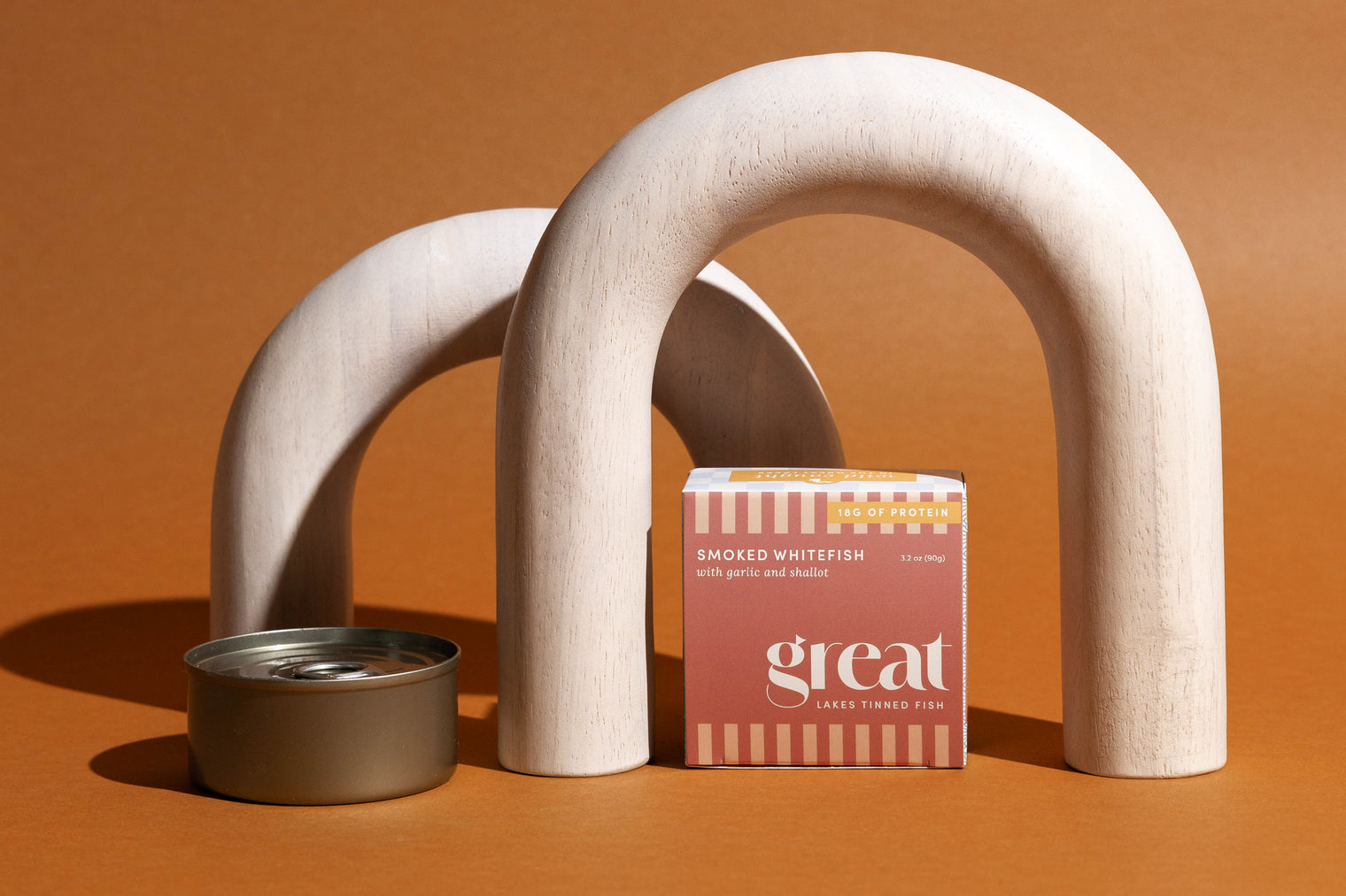 Smoked whitefish with garlic and shallot