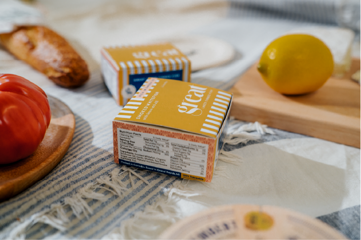 Smoked whitefish with lemon and dill